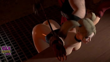 Bound Harley Quinn is fucked B D S M